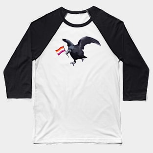 Lesbian Pride Crow Friend Baseball T-Shirt